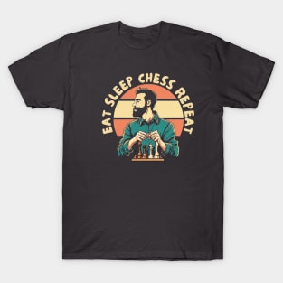 Eat sleep chess repeat T-Shirt